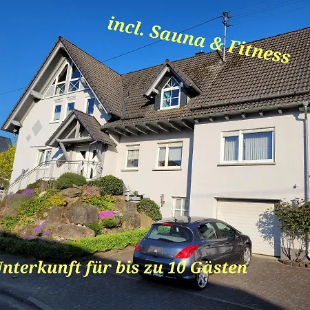 Ferienwohnung Fitness Entspannung Sauna im Westerwald Derschen Exterior foto